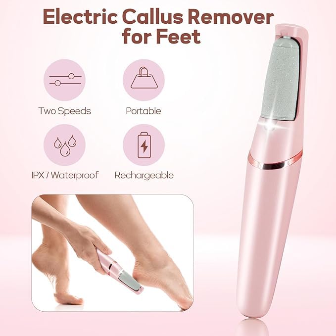 Professional Electric Callus Remover & Foot Scrubber – Smooth, Effortless Pedicure