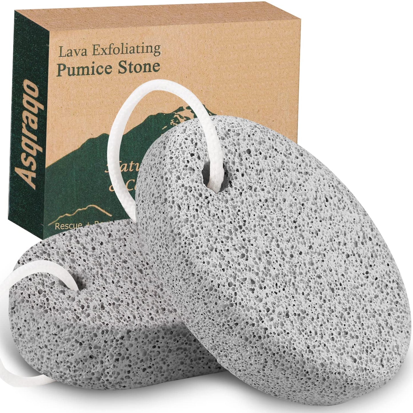 Natural Pumice & Heel Pad Foot Healer Combo – Pedicure Stone + Ankle Support for Silky Smooth Heels
