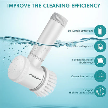 MagicBrush 5 in 1 electric scrubber