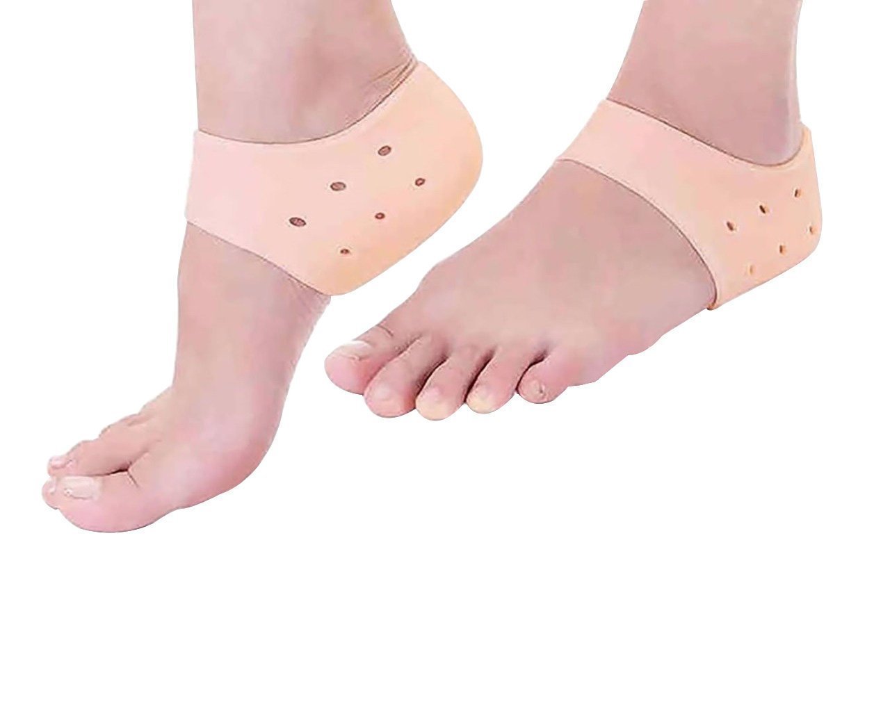Natural Pumice & Heel Pad Foot Healer Combo – Pedicure Stone + Ankle Support for Silky Smooth Heels