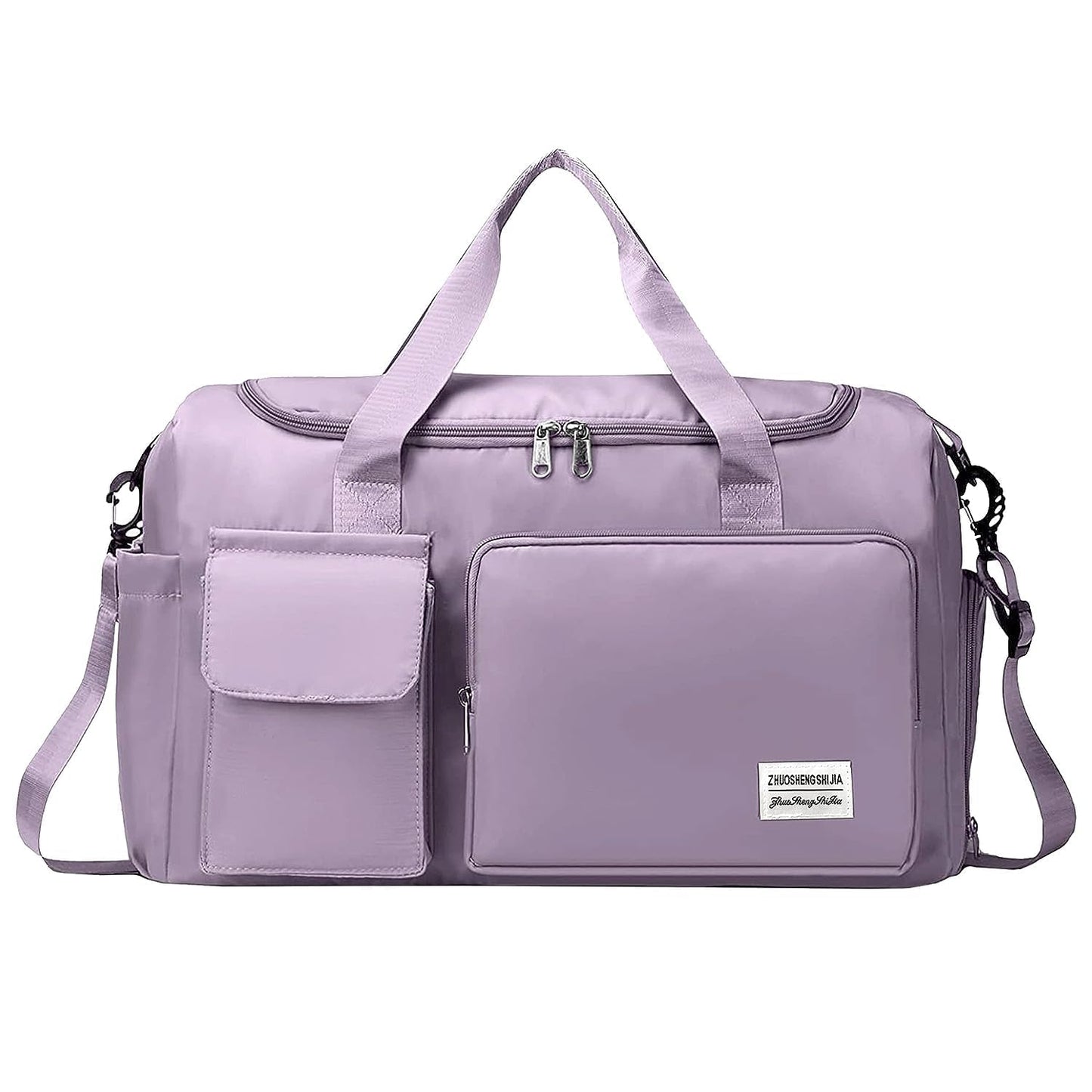 ROVAIRE Water-Resistant Nylon Travel Duffle Bag – Stylish Weekender with Shoe Compartment