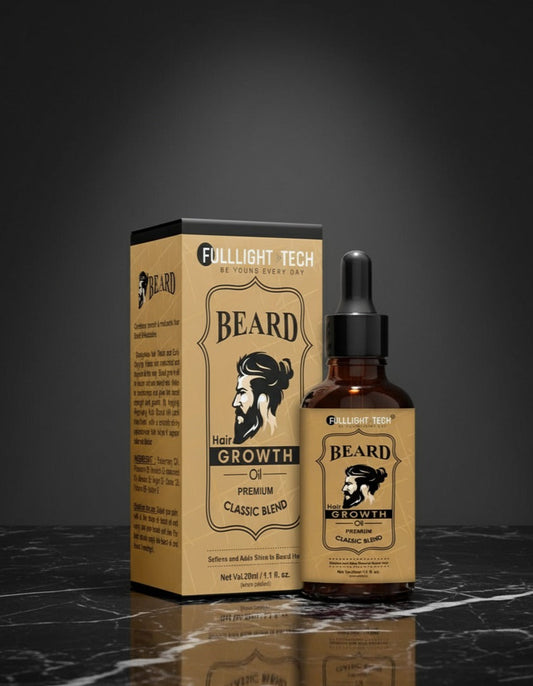 FullLight Beard Serum – Natural Growth • Lightweight • Non-Greasy • Confidence-Boosting Care (30ml)