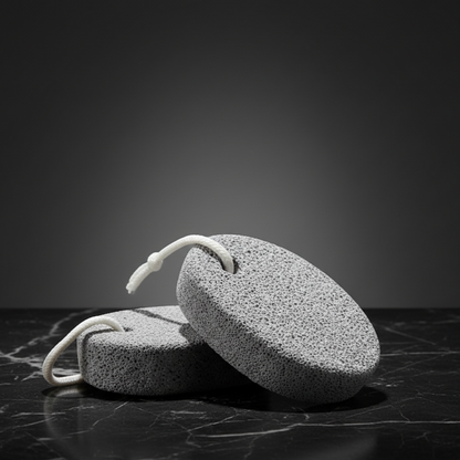 Natural Pumice & Heel Pad Foot Healer Combo – Pedicure Stone + Ankle Support for Silky Smooth Heels